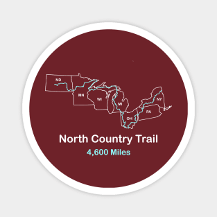 North Country Trail, National Scenic Trail Route Map Magnet